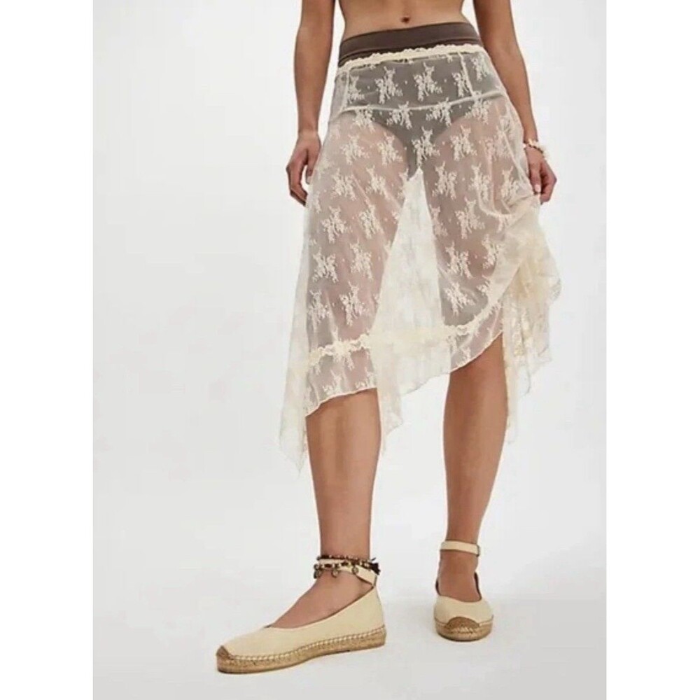 NWOT Free People Mason Ballet Espadrille Flats Womens 6 Beige Leather Closed Toe